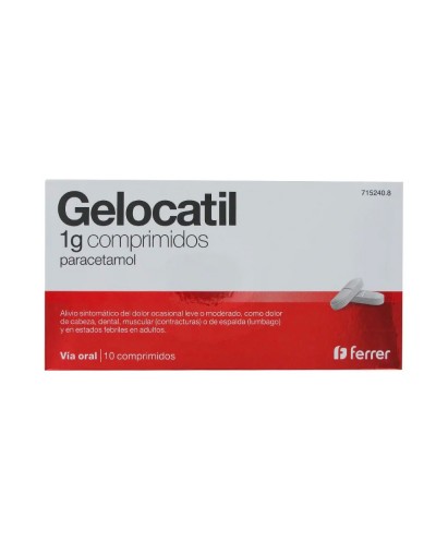 GELOCATIL 1G 10 COMPRIMIDOS