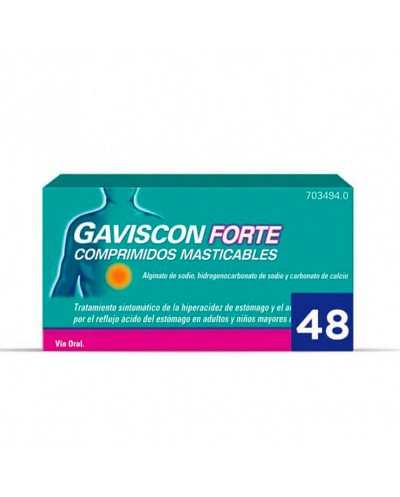 GAVISCON FORTE 48 COMPRIMIDOS