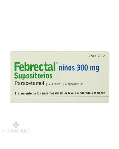 FEBRECTAL INFANTIL 300 MG 6...